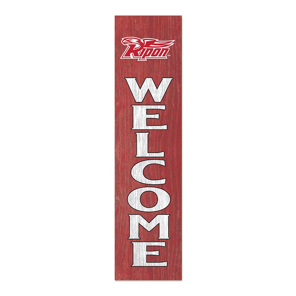 11x46 Leaning Sign Welcome Ripon College Hawks