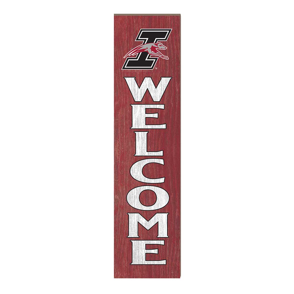 11x46 Leaning Sign Welcome University of Indianapolis Greyhounds