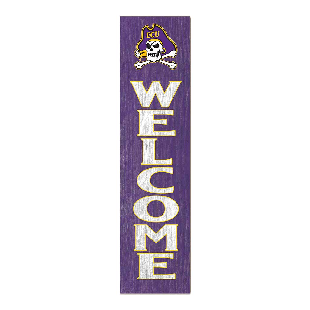 11x46 Leaning Sign Welcome East Carolina Pirates