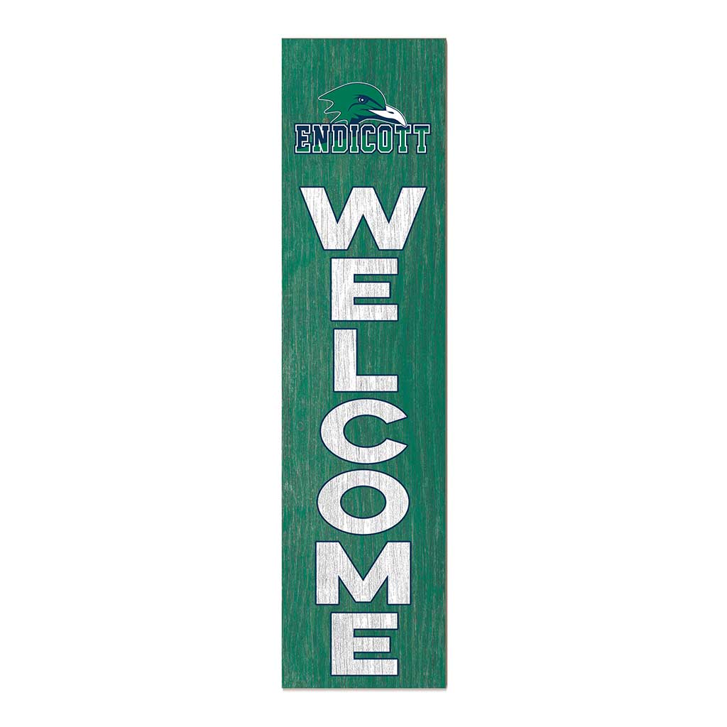 11x46 Leaning Sign Welcome Endicott College Gulls