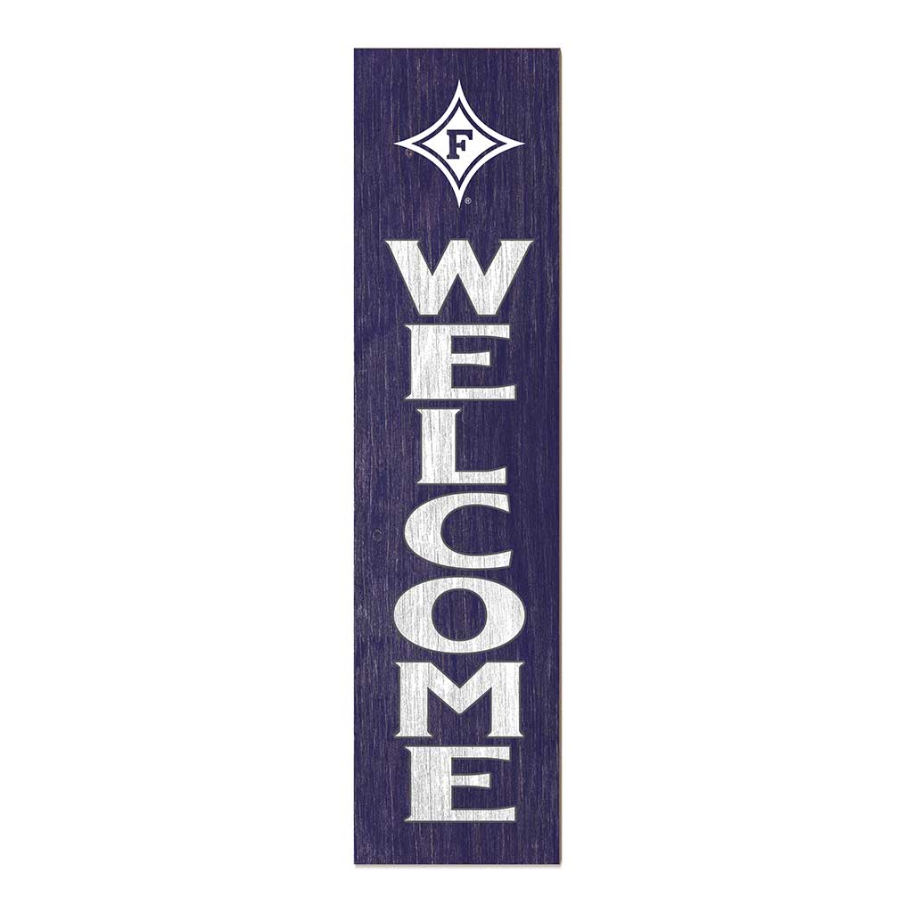 11x46 Leaning Sign Welcome Furman Paladins