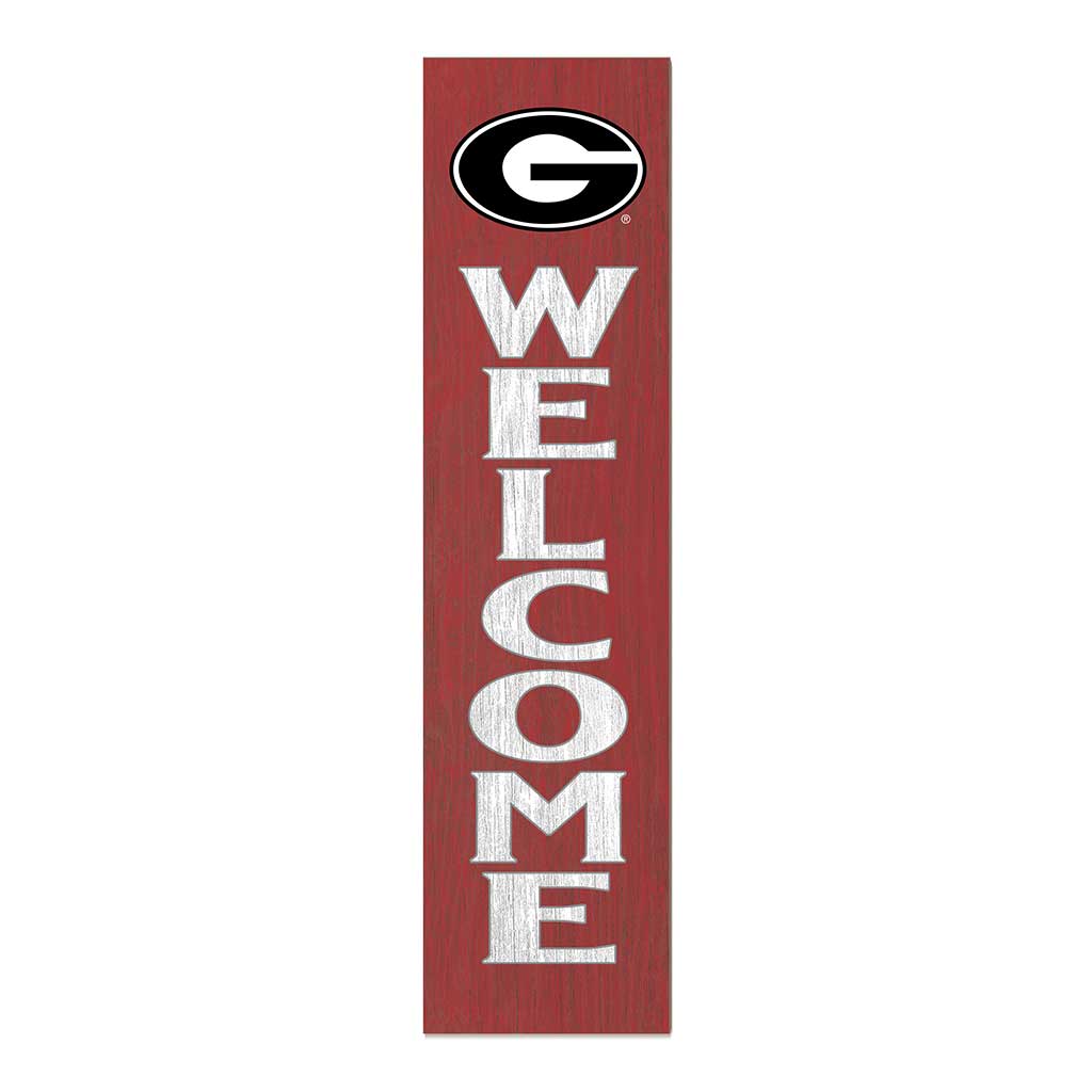 11x46 Leaning Sign Welcome Georgia Bulldogs