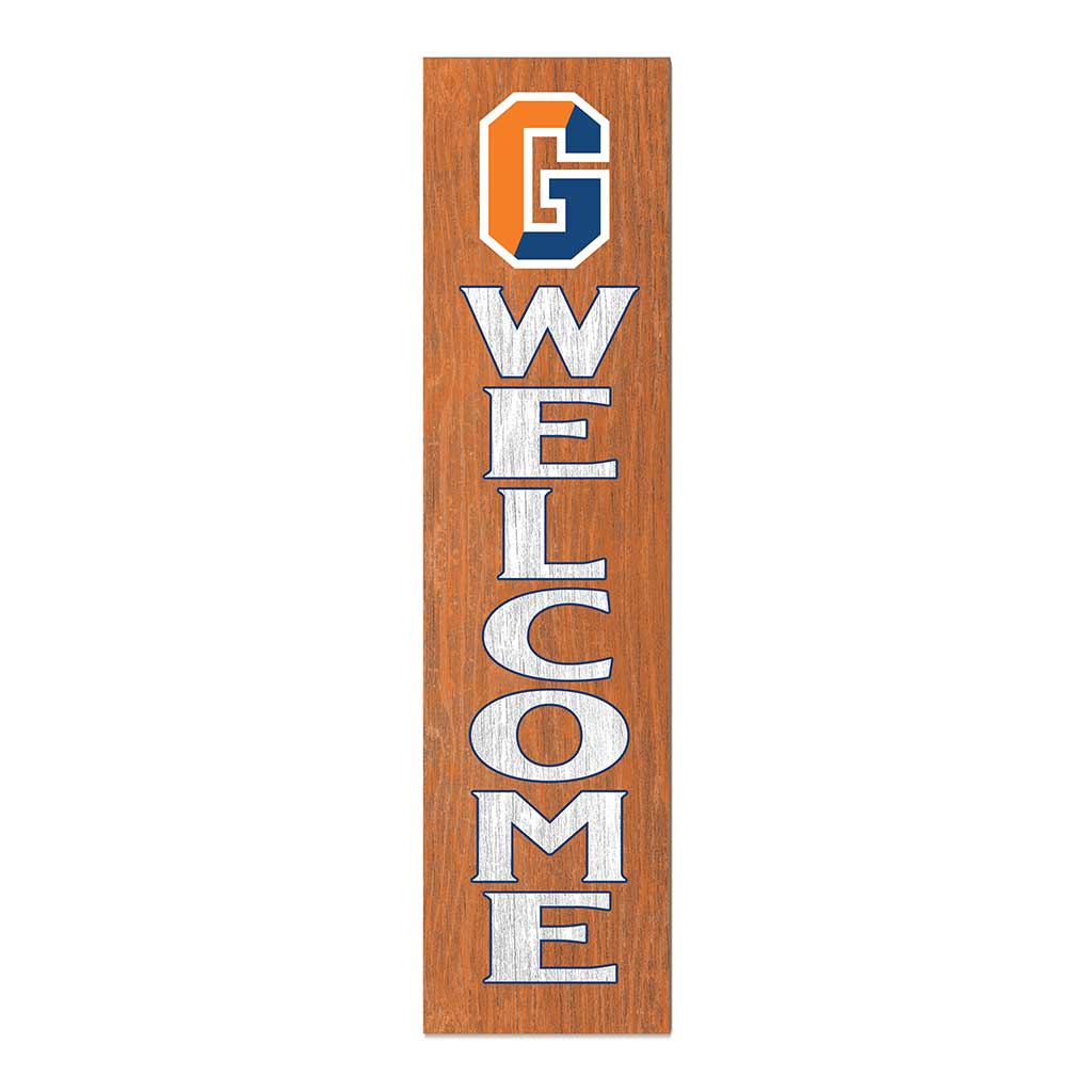 11x46 Leaning Sign Welcome Gettysburg College Bullets