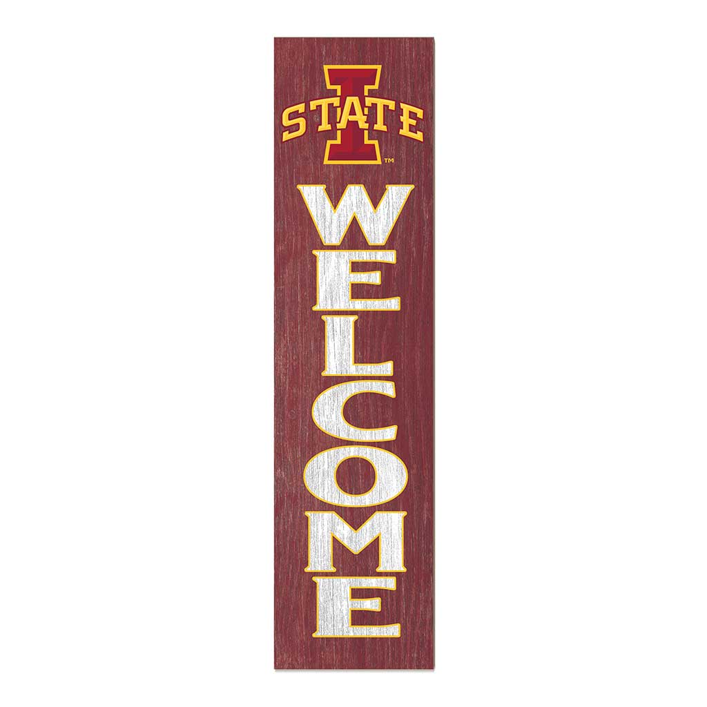 11x46 Leaning Sign Welcome Iowa State Cyclones