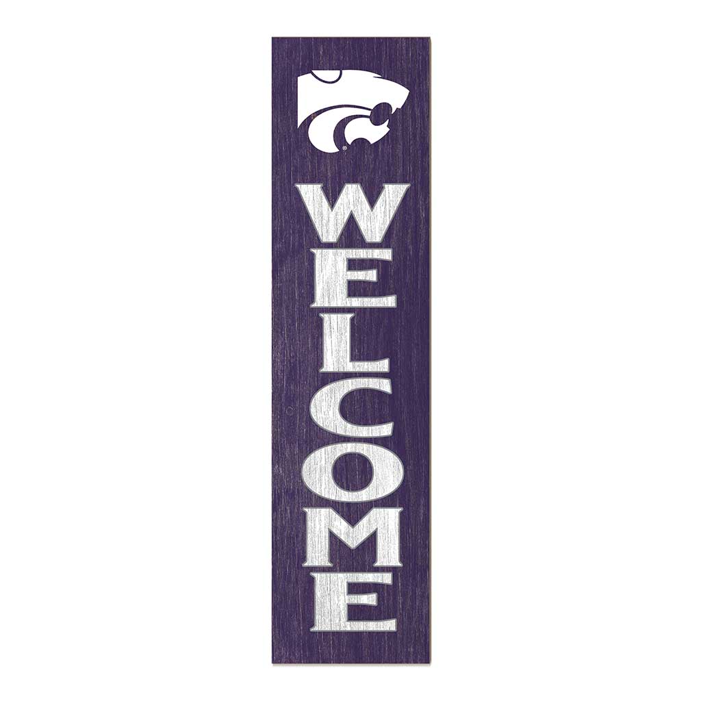 11x46 Leaning Sign Welcome Kansas State Wildcats