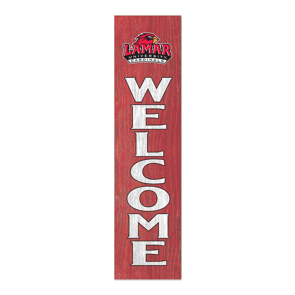 11x46 Leaning Sign Welcome Lamar Cardinals