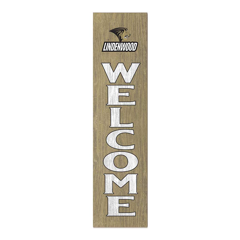 11x46 Leaning Sign Welcome Lindenwood Lions