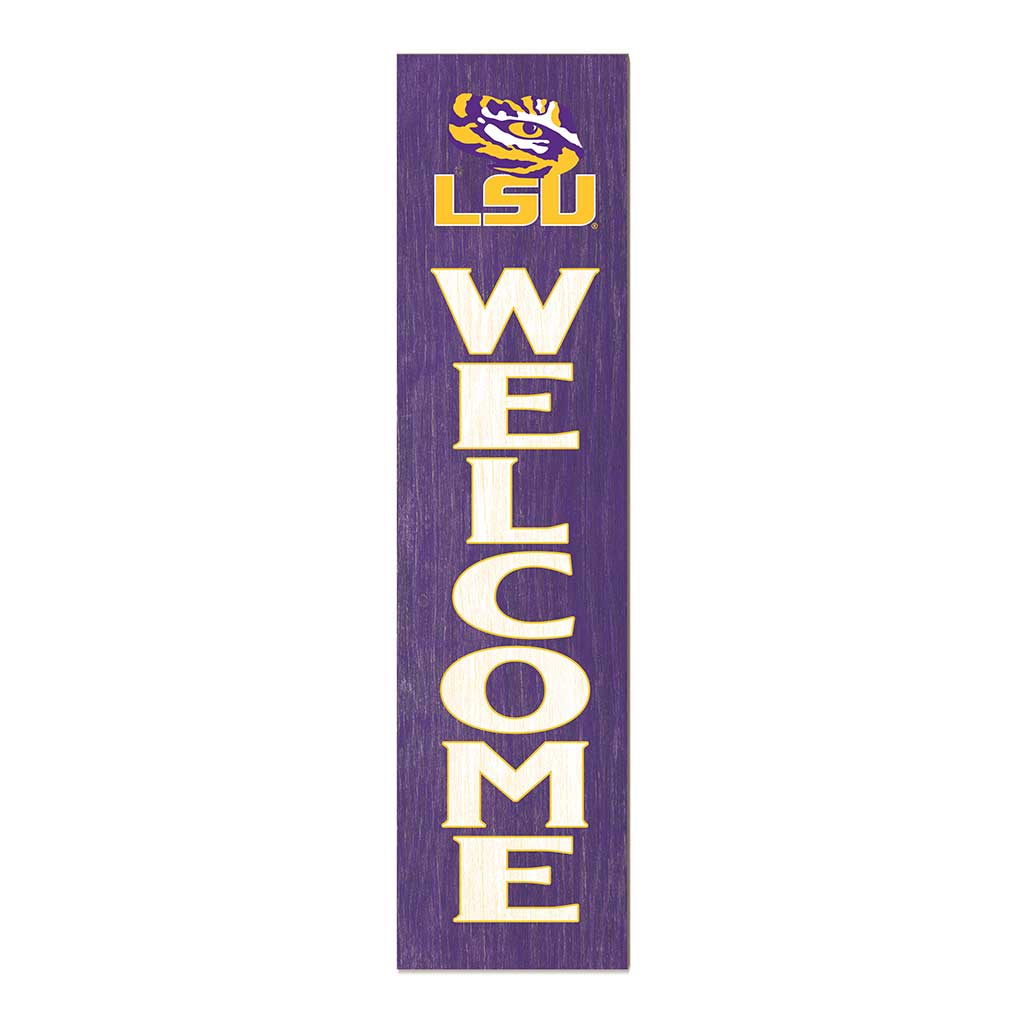 11x46 Leaning Sign Welcome LSU Fighting Tigers