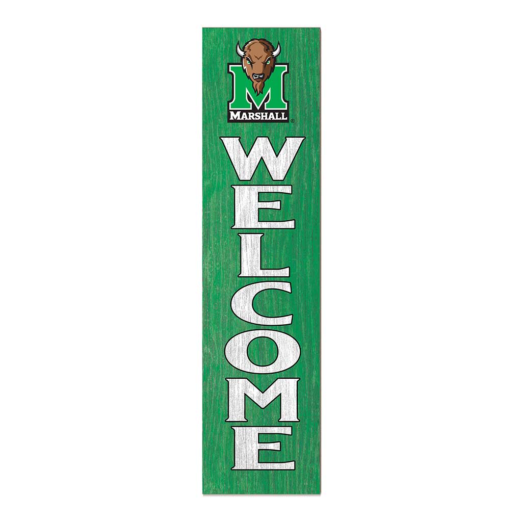 11x46 Leaning Sign Welcome Marshall Thundering Herd