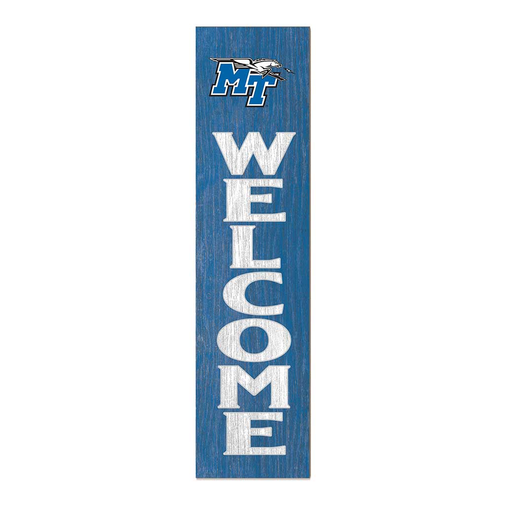 11x46 Leaning Sign Welcome Middle Tennessee State Blue Raiders