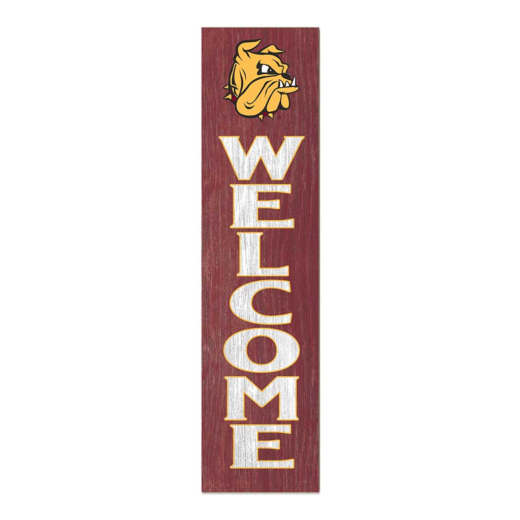 11x46 Leaning Sign Welcome Minnesota (Duluth) Bulldogs