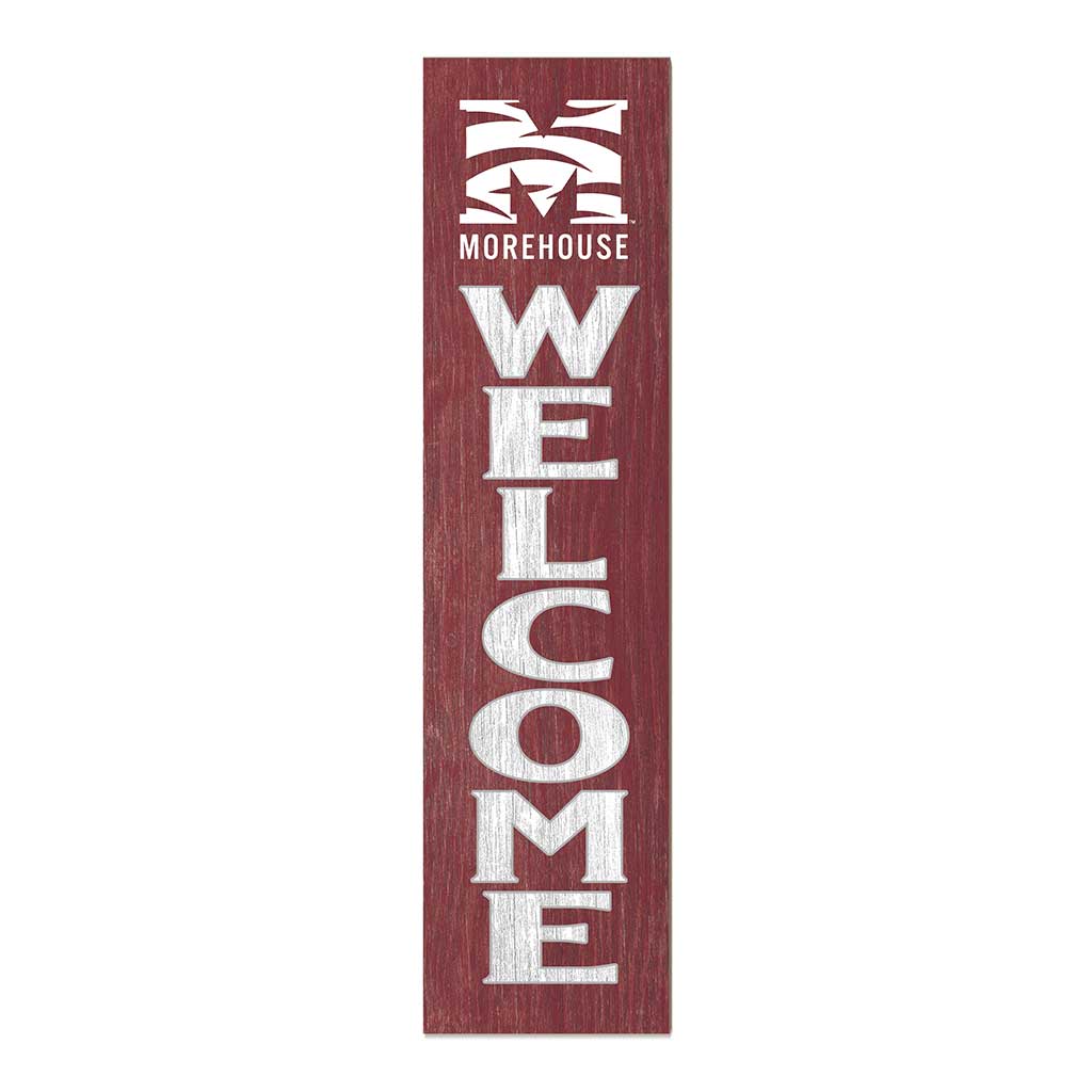 11x46 Leaning Sign Welcome Morehouse College Maroon Tigers