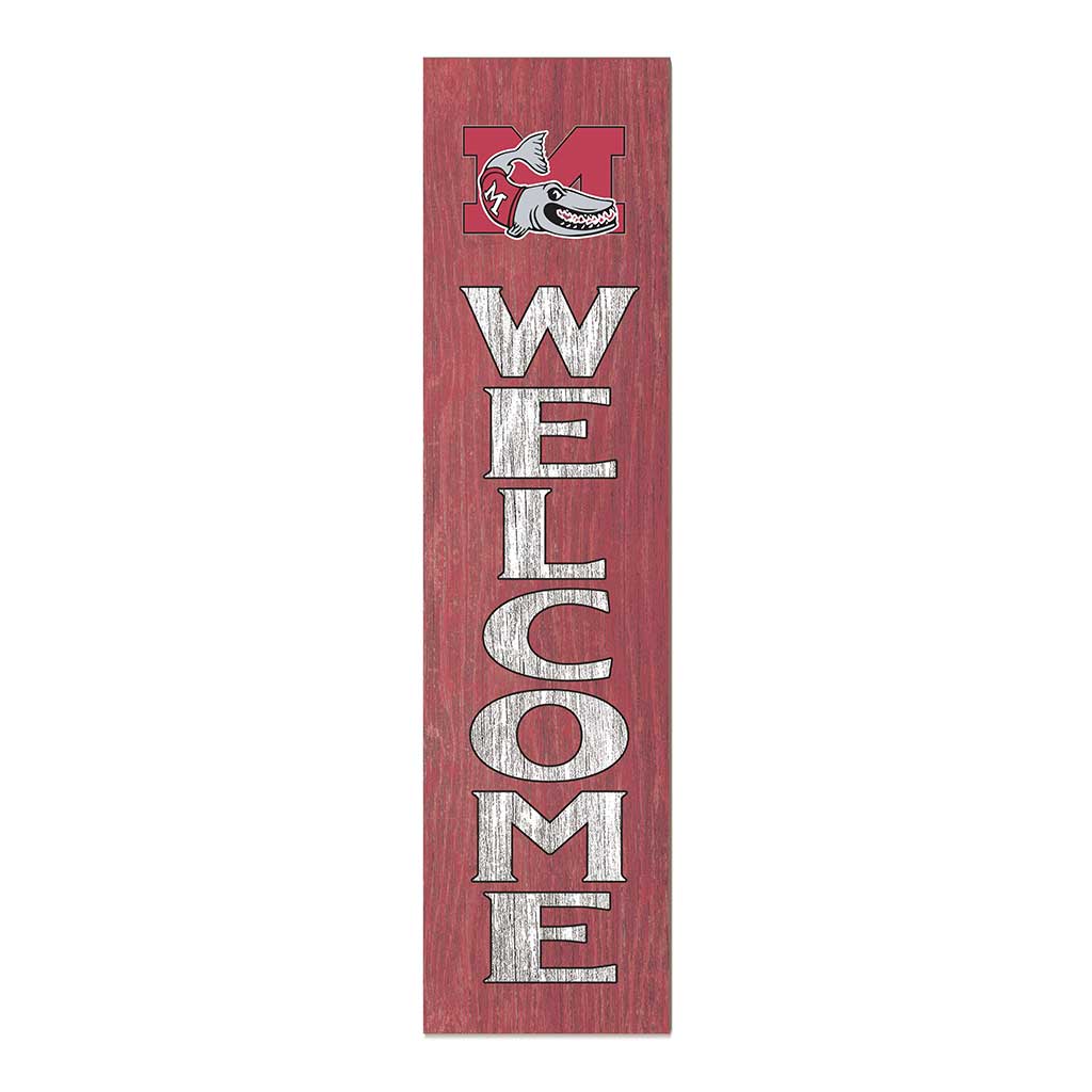 11x46 Leaning Sign Welcome Muskingum Fighting Muskies