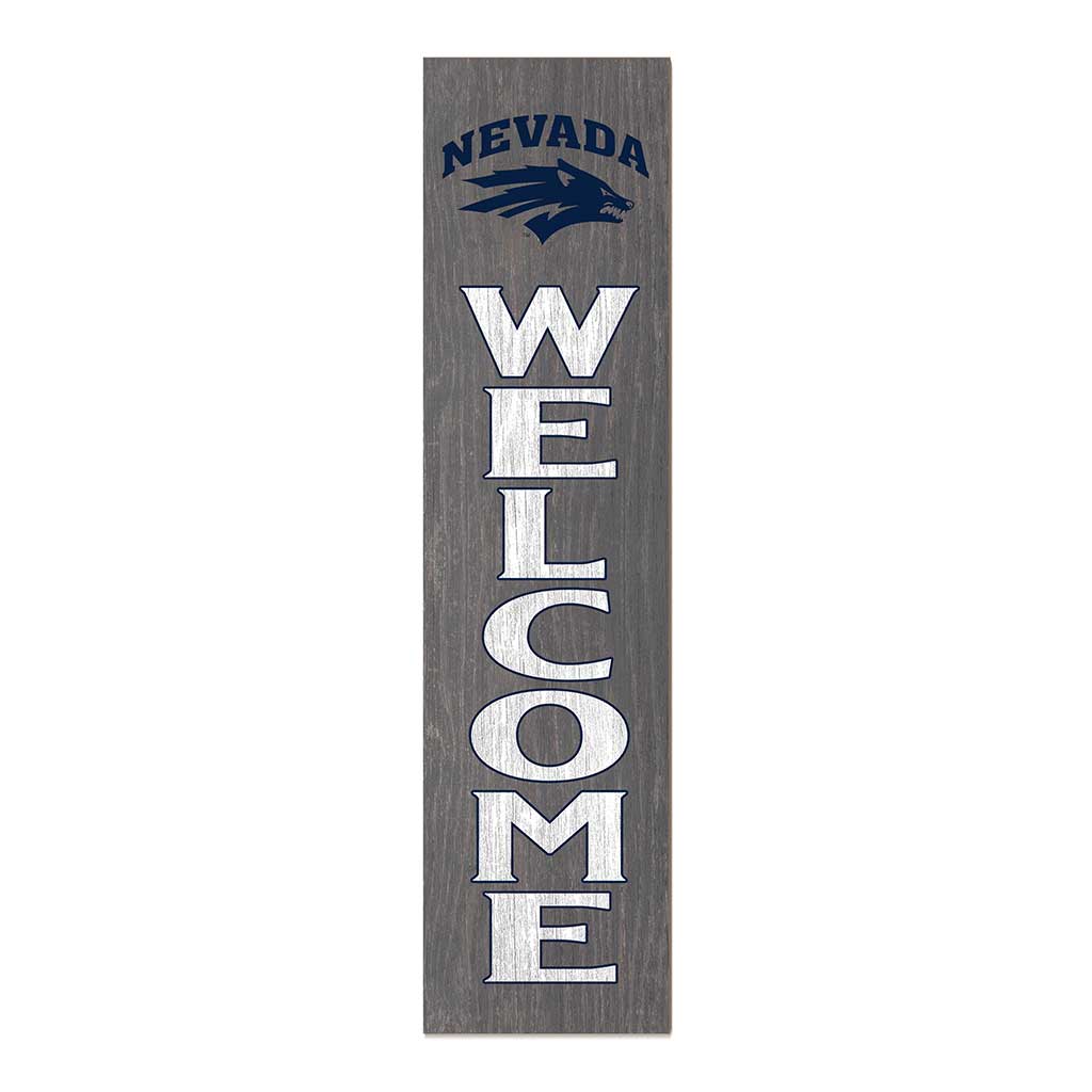 11x46 Leaning Sign Welcome Nevada Wolf Pack