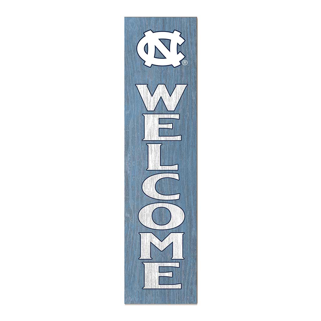 11x46 Leaning Sign Welcome North Carolina (Chapel Hill) Tar Heels