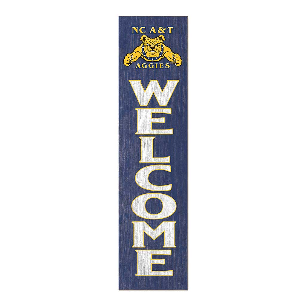 11x46 Leaning Sign Welcome North Carolina A&T Aggies