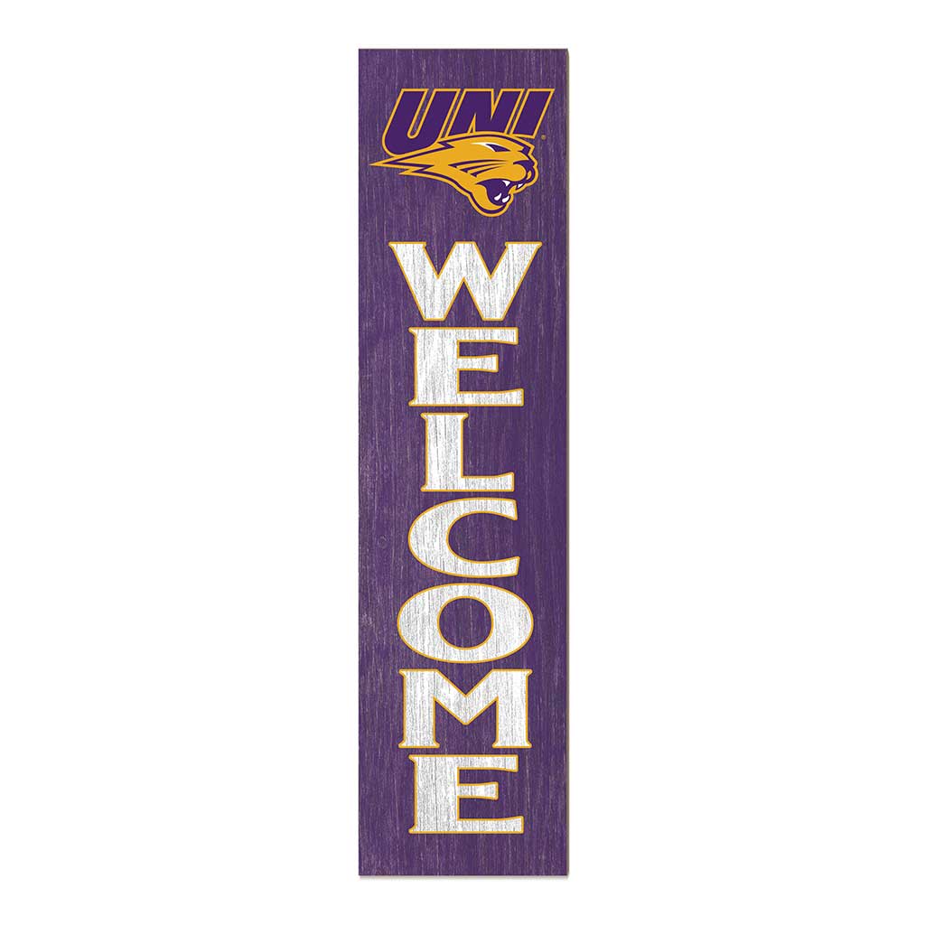 11x46 Leaning Sign Welcome Northern Iowa Panthers