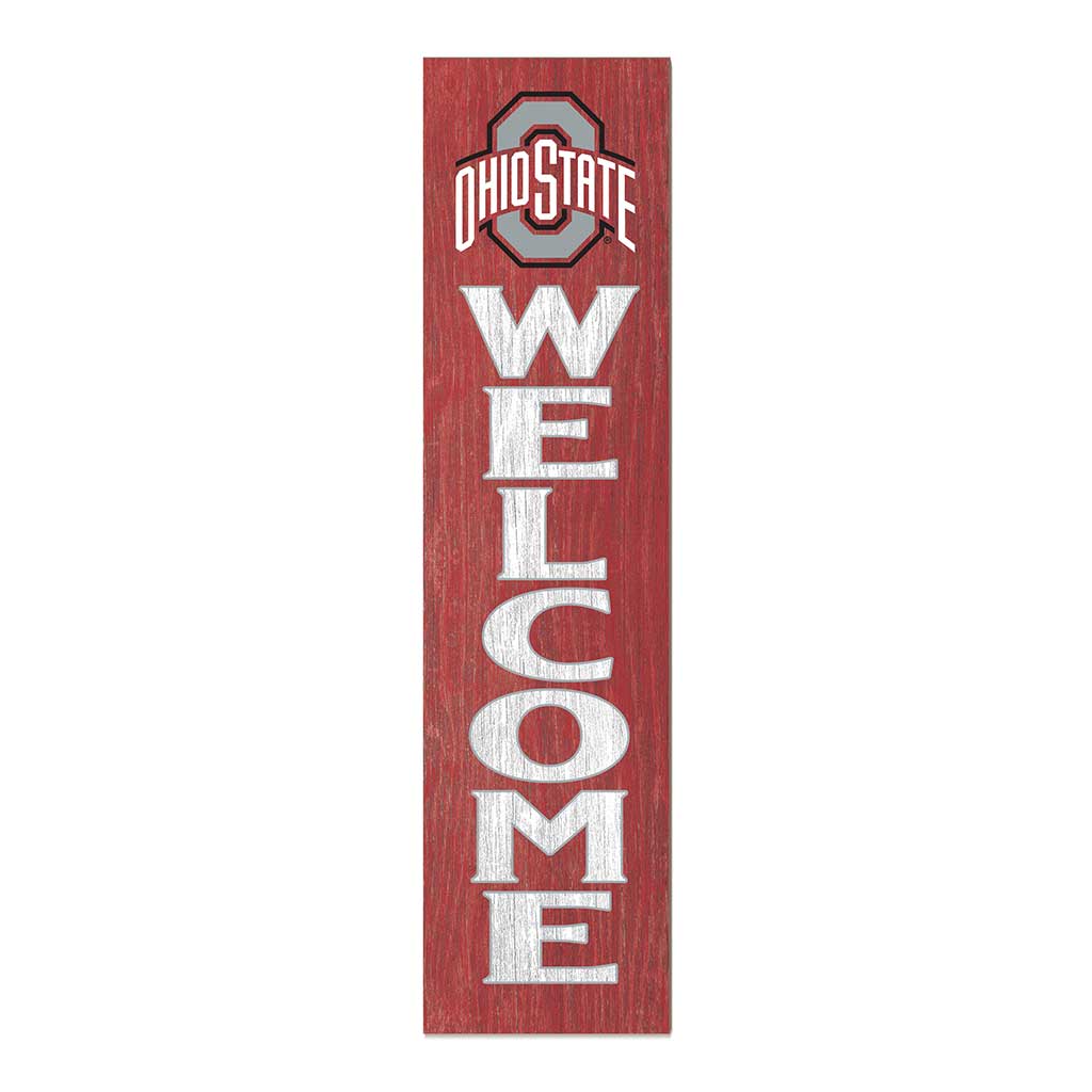 11x46 Leaning Sign Welcome Ohio State Buckeyes