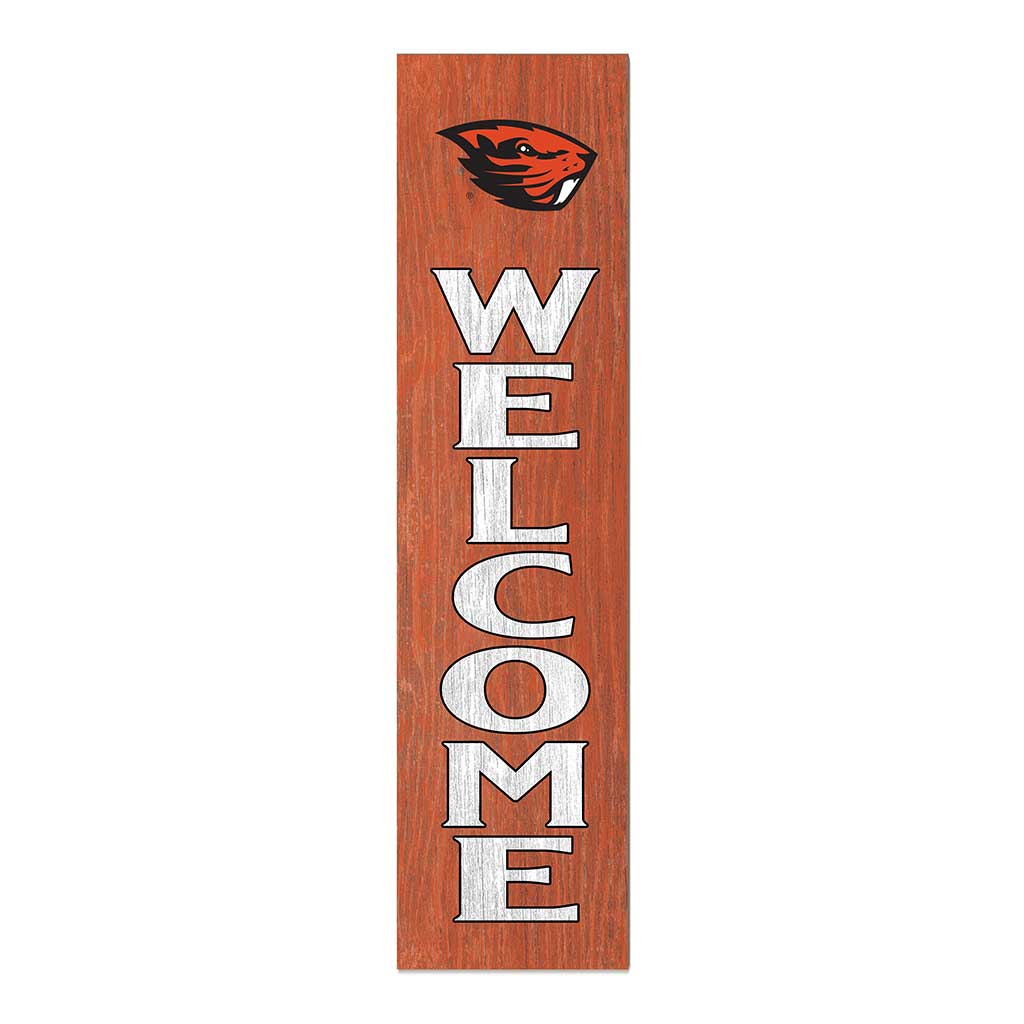 11x46 Leaning Sign Welcome Oregon State Beavers