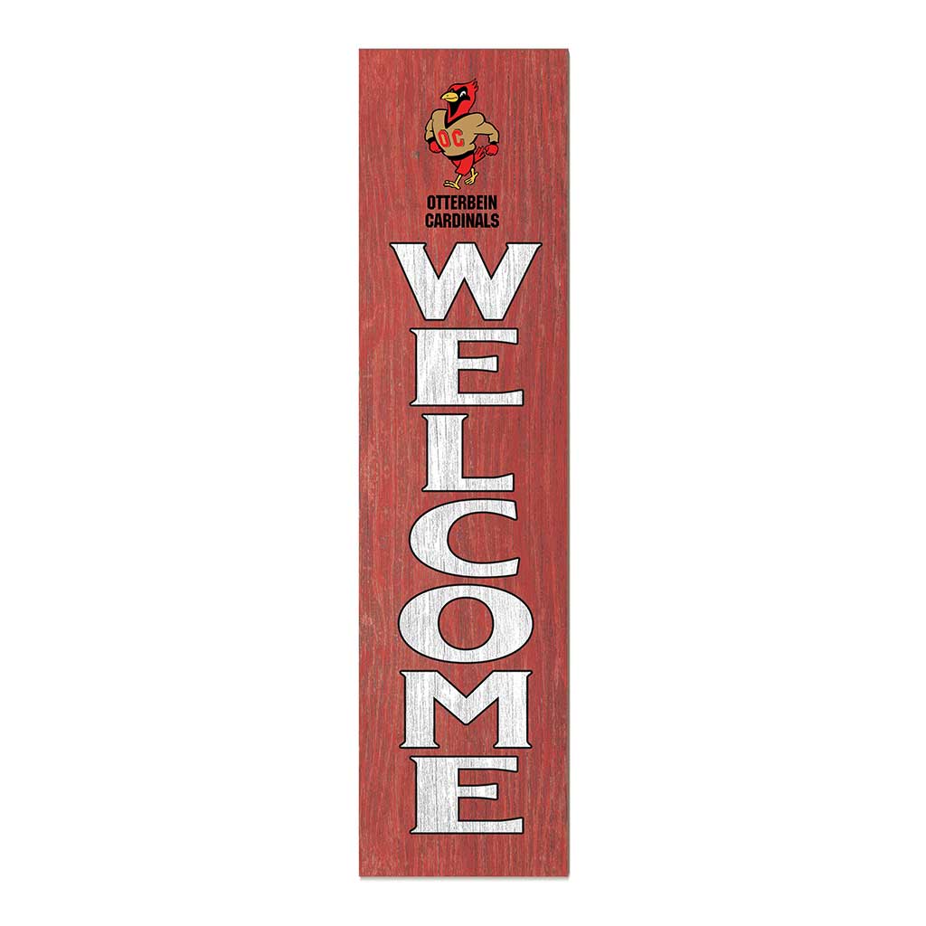 11x46 Leaning Sign Welcome Otterbein College Cardinals