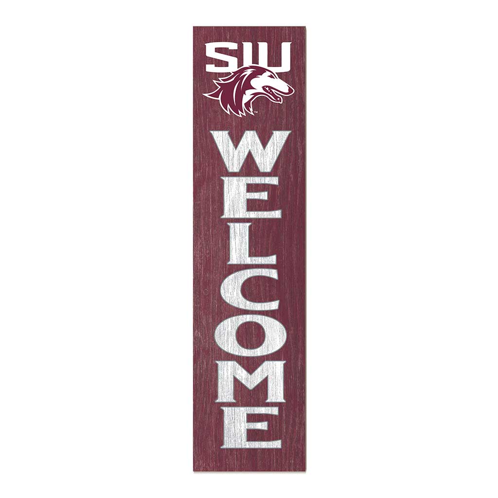 11x46 Leaning Sign Welcome Southern Illinois Salukis