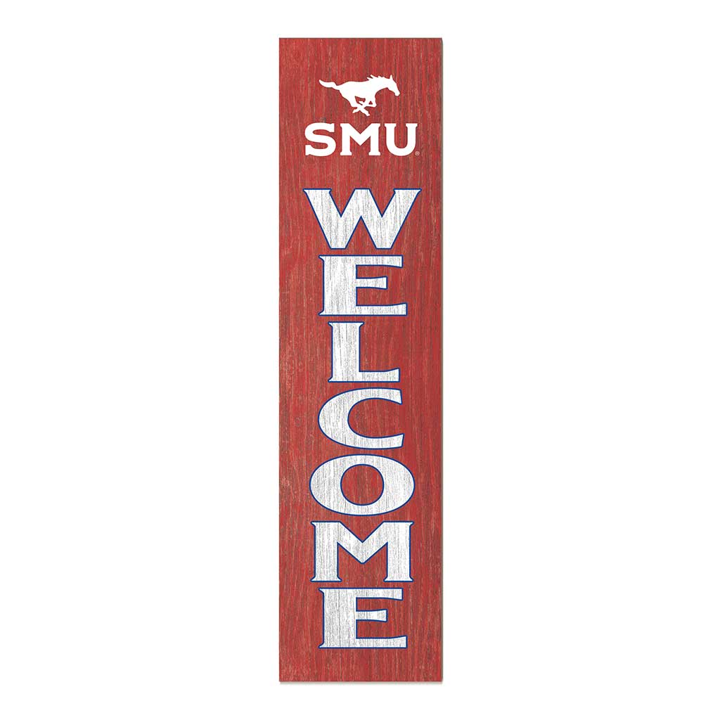 11x46 Leaning Sign Welcome Southern Methodist Mustangs