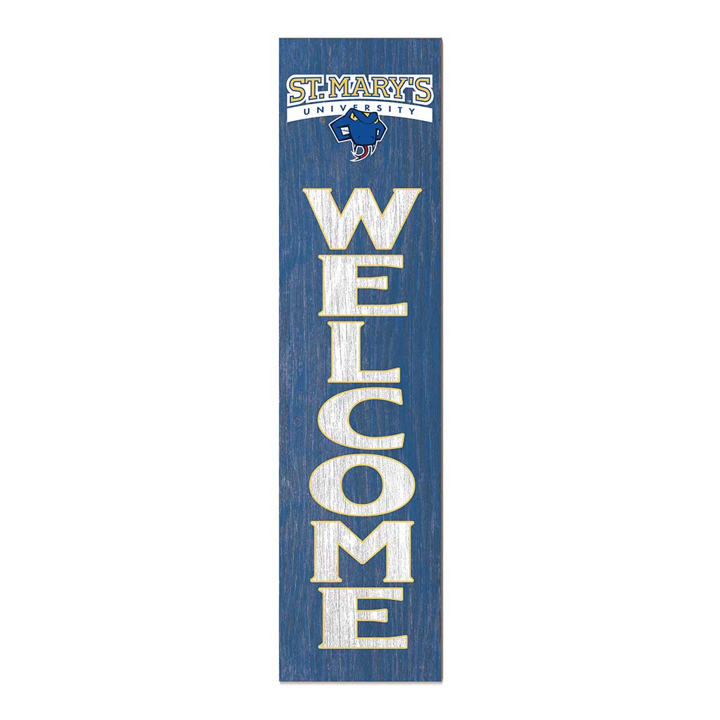 11x46 Leaning Sign Welcome St Mary's (San Antonio) Rattlers