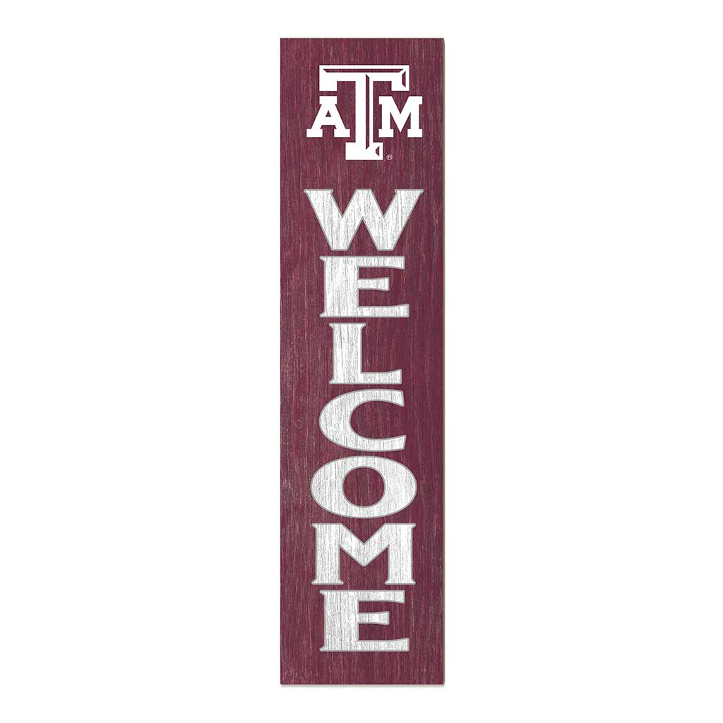 11x46 Leaning Sign Welcome Texas A&M Aggies