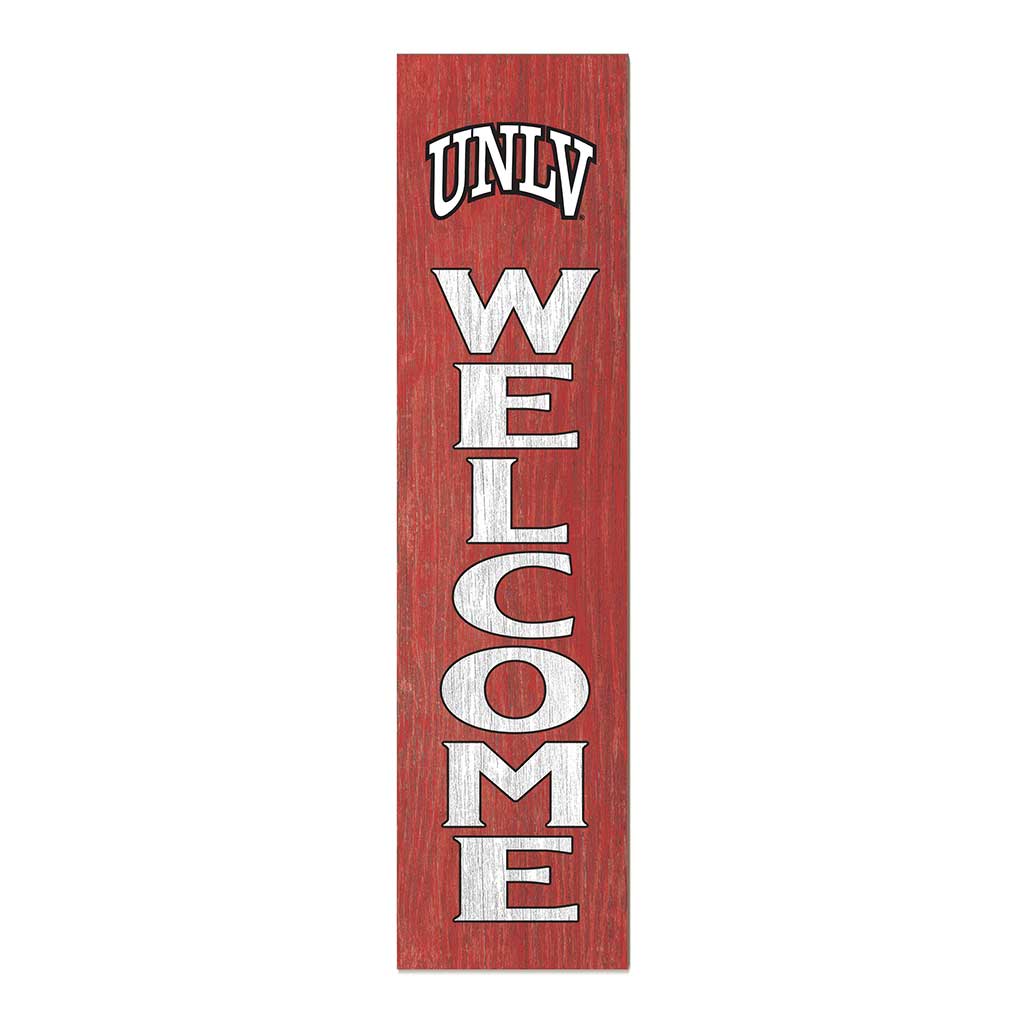 11x46 Leaning Sign Welcome University of Nevada Las Vegas Rebels