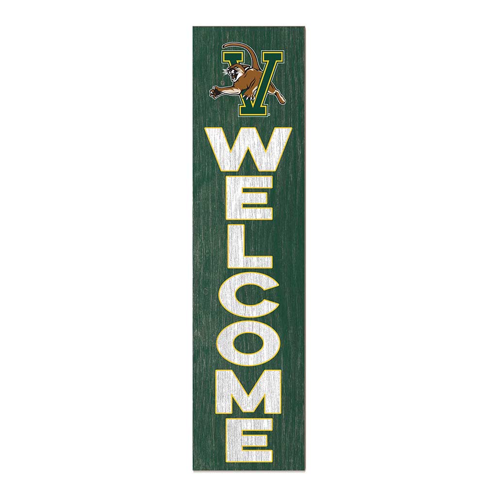 11x46 Leaning Sign Welcome Vermont Catamounts