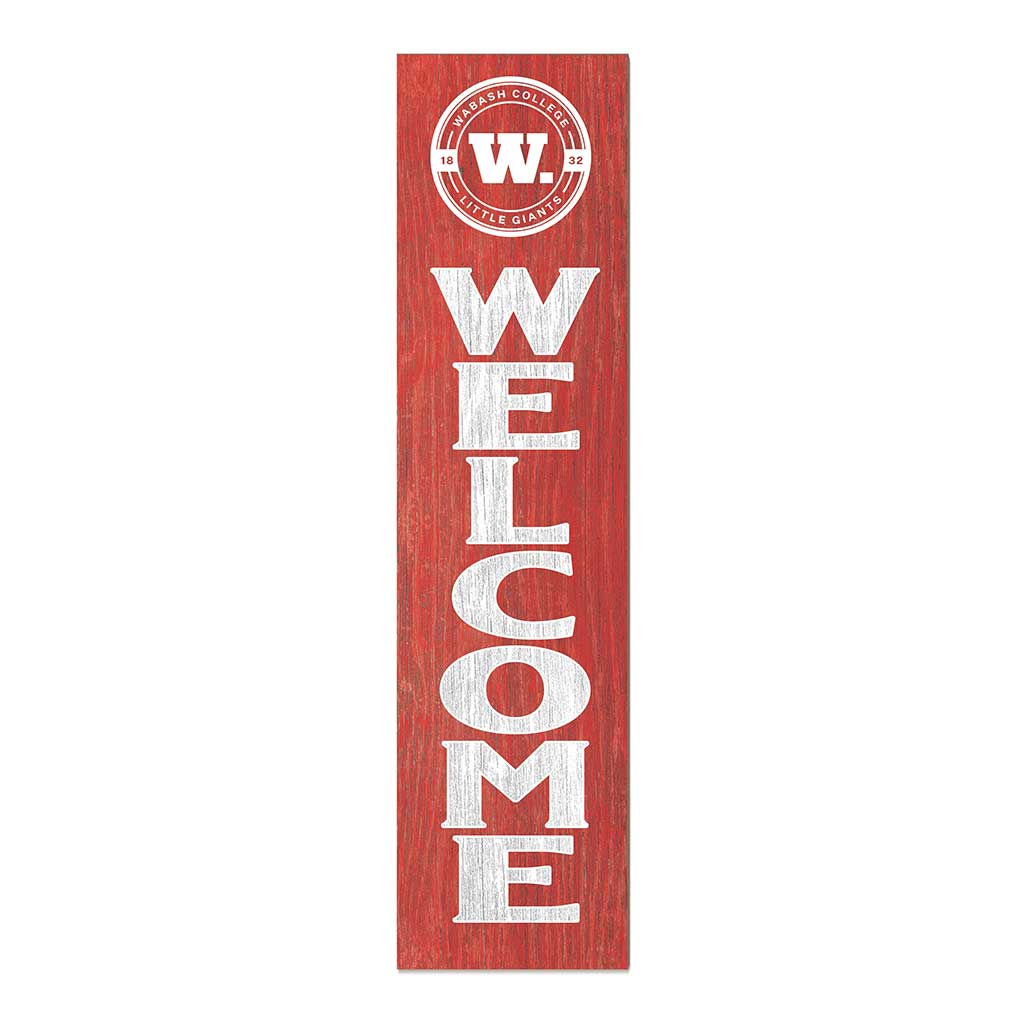 11x46 Leaning Sign Welcome Wabash College Little Giants