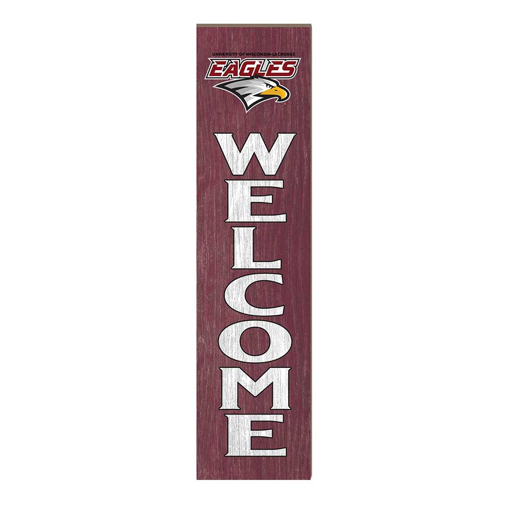 11x46 Leaning Sign Welcome University of Wisconsin La Crosse Eagles