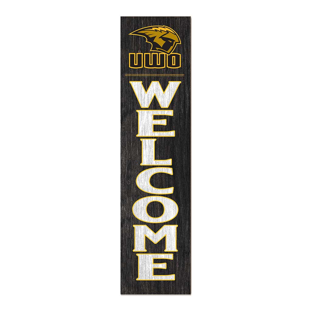 11x46 Leaning Sign Welcome University of Wisconsin-Oshkosh