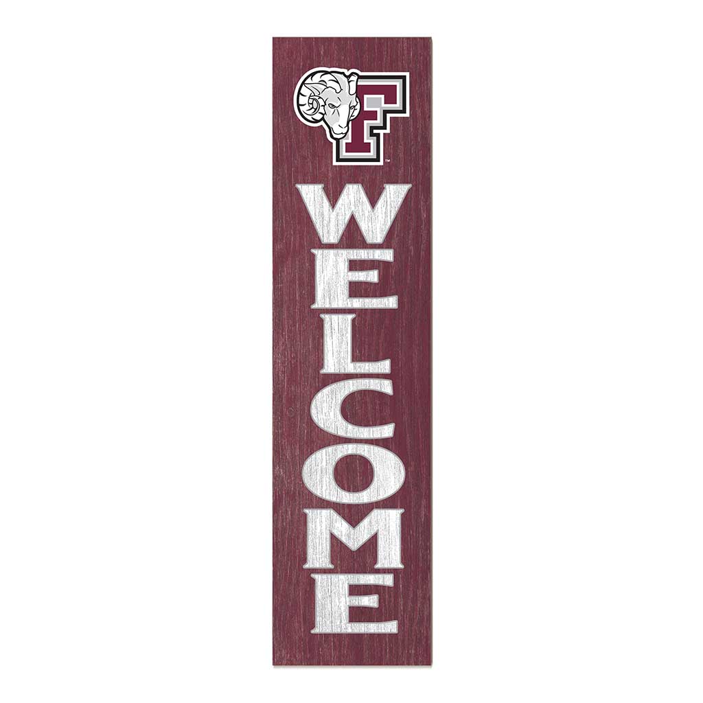 11x46 Leaning Sign Welcome Fordham Rams