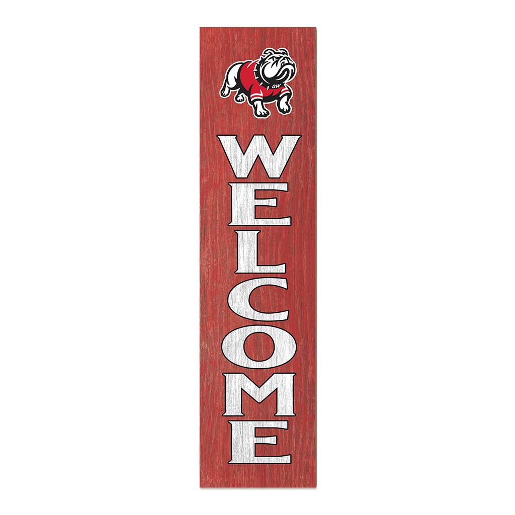 11x46 Leaning Sign Welcome Gardner-Webb Bulldogs