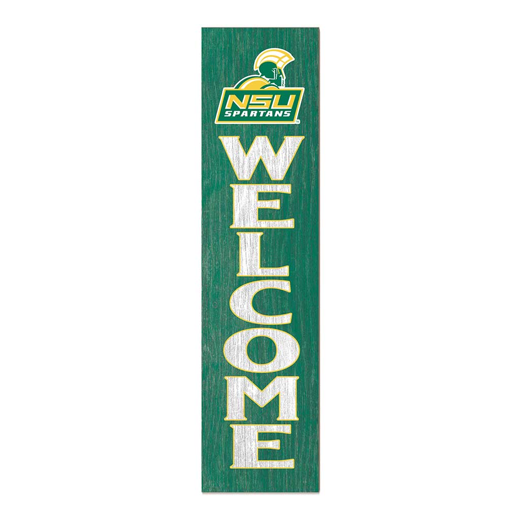 11x46 Leaning Sign Welcome Norfolk State Spartans