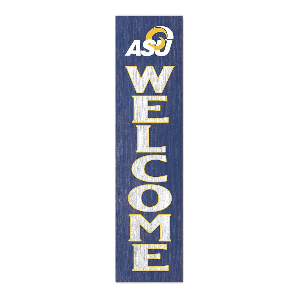 11x46 Leaning Sign Welcome Angelo State University Rams