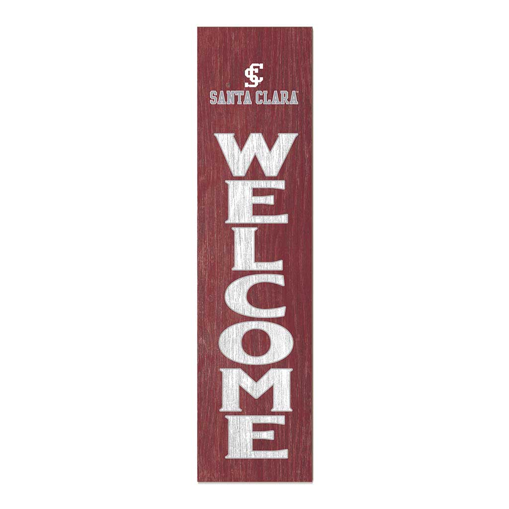 11x46 Leaning Sign Welcome Santa Clara Broncos