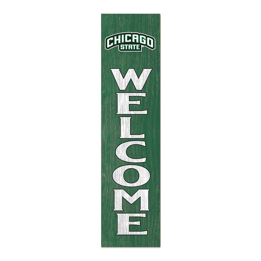 11x46 Leaning Sign Welcome Chicago State Cougars