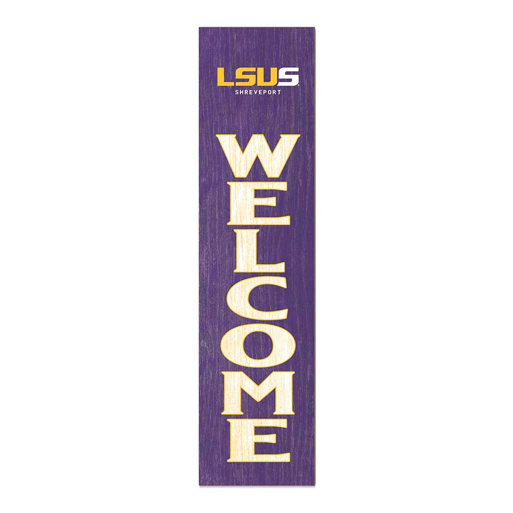 11x46 Leaning Sign Welcome Louisiana State University at Shreveport Pilots