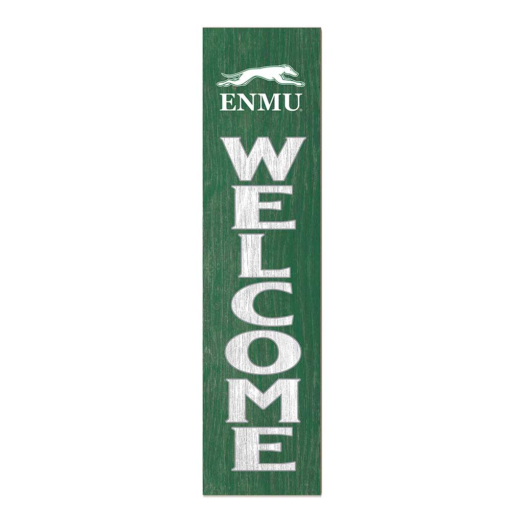 11x46 Leaning Sign Welcome Eastern New Mexico Greyhounds