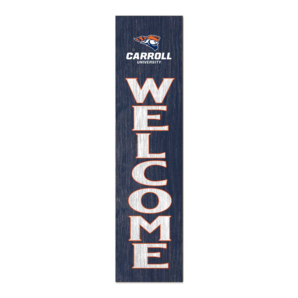 11x46 Leaning Sign Welcome Carroll University PIONEERS