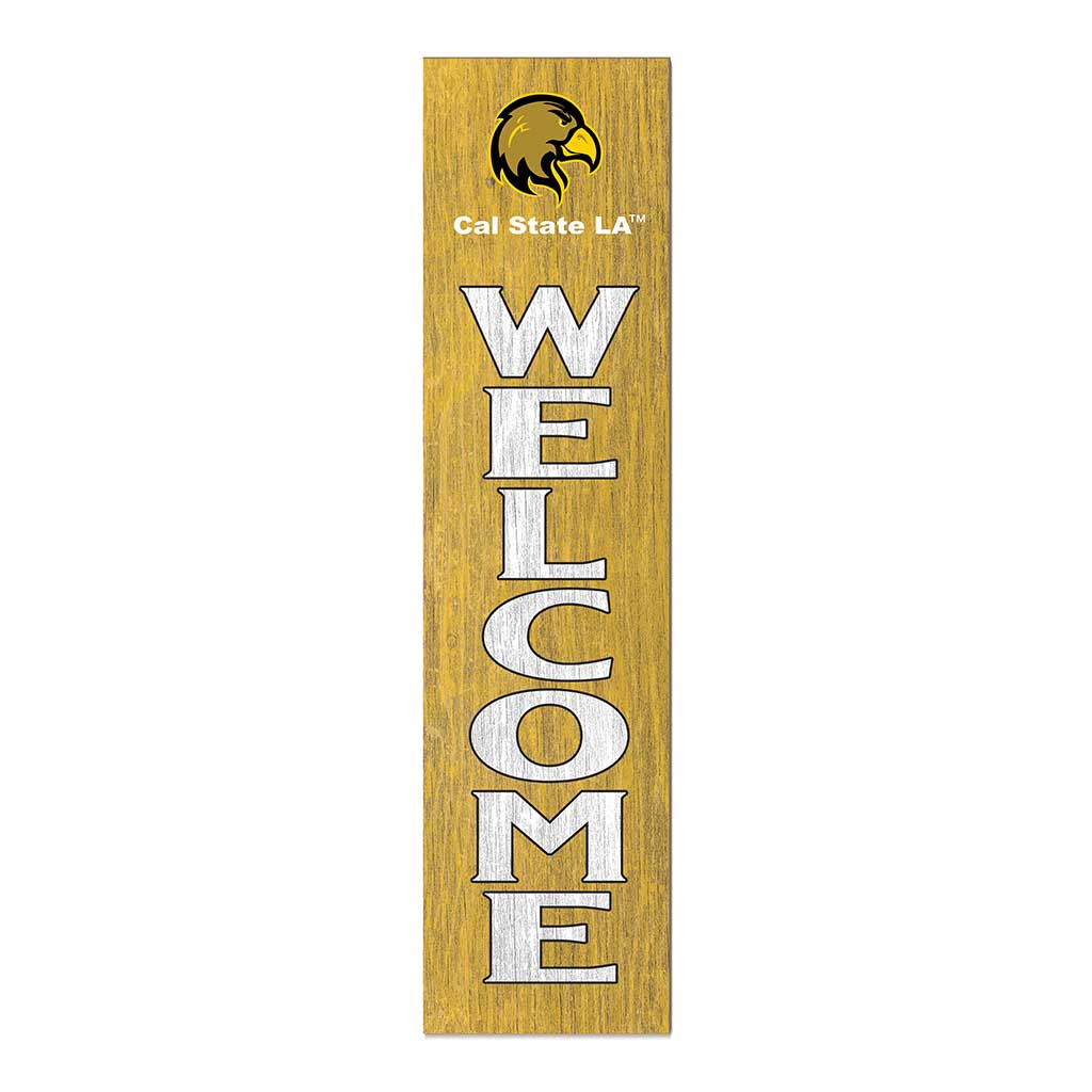 11x46 Leaning Sign Welcome California State - Los Angeles GOLDEN EAGLES