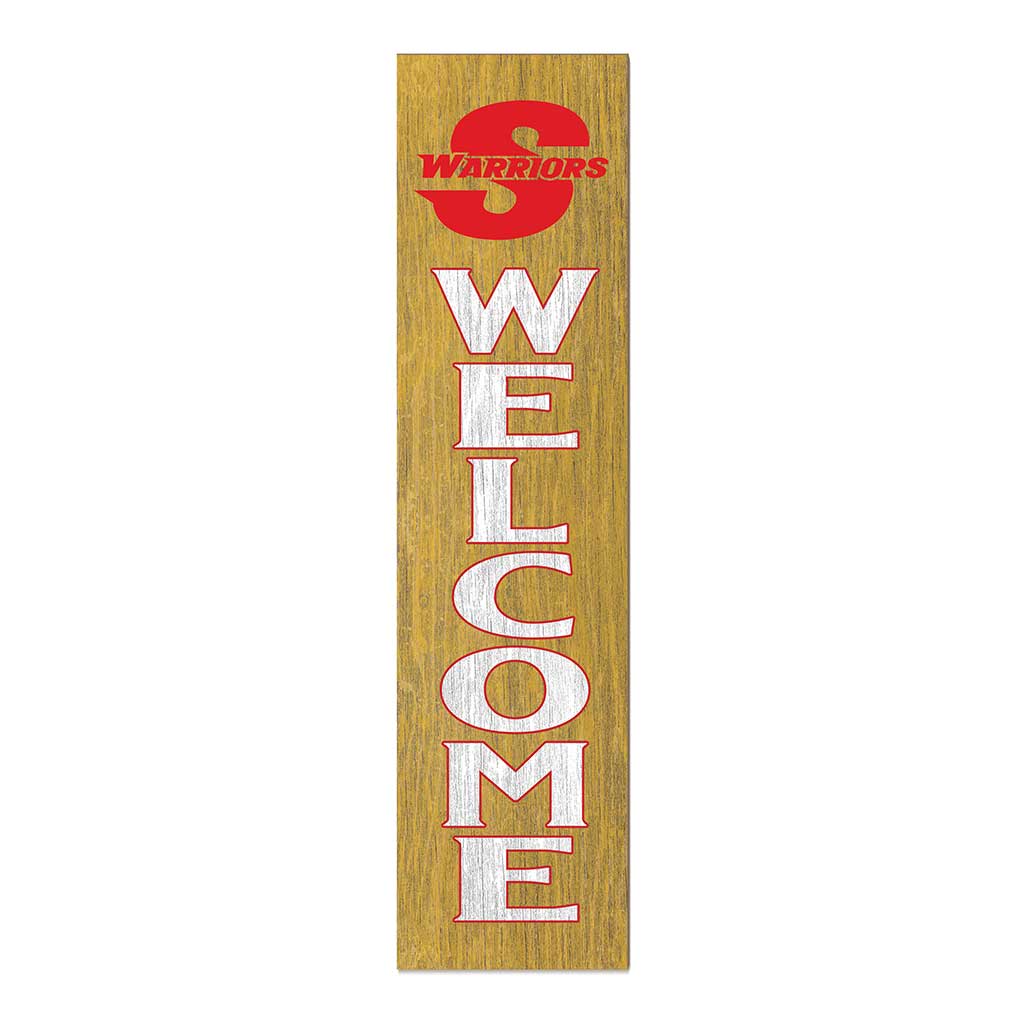 11x46 Leaning Sign Welcome California State - Stanislaus WARRIORS