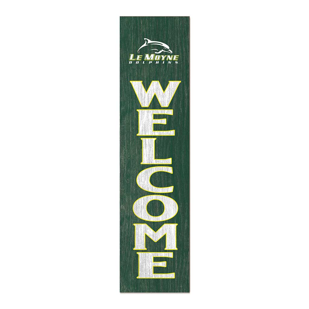 11x46 Leaning Sign Welcome Le Moyne College DOLPHINS