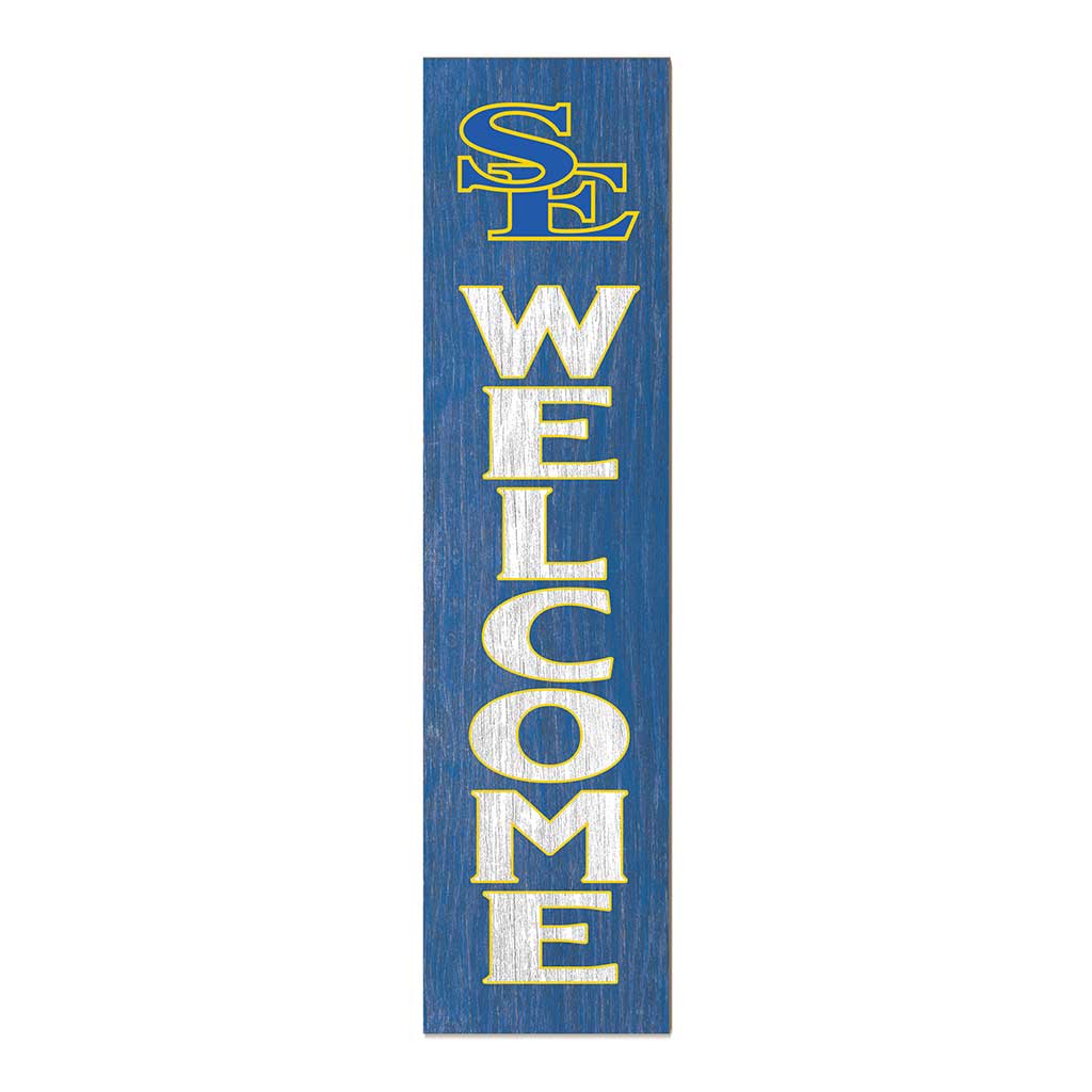 11x46 Leaning Sign Welcome Southeastern Oklahoma State University Savage Storm