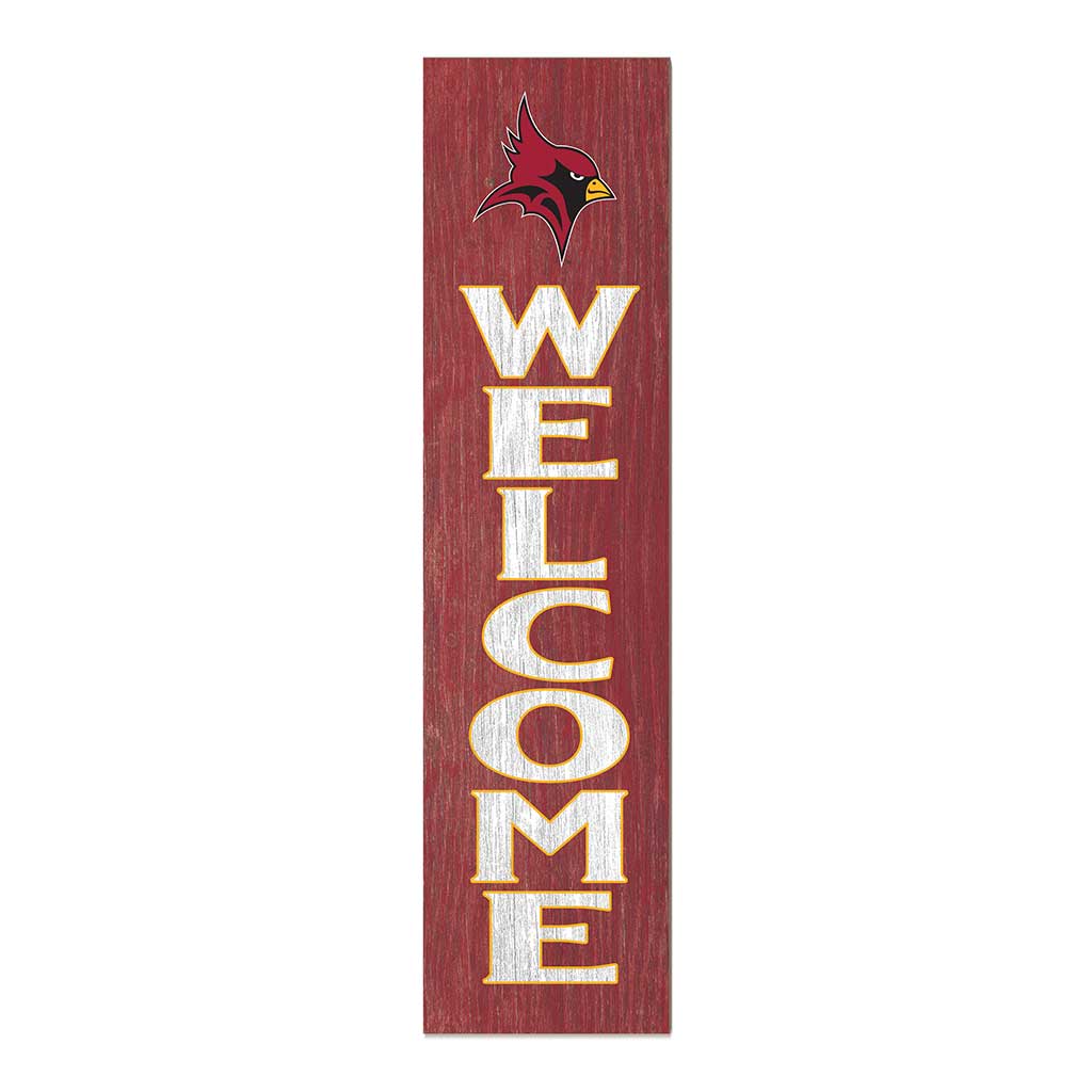 11x46 Leaning Sign Welcome St. John Fisher College Cardinals