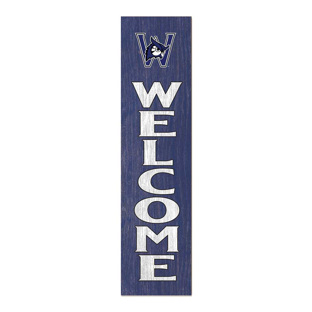 11x46 Leaning Sign Welcome Westfield State University Owls