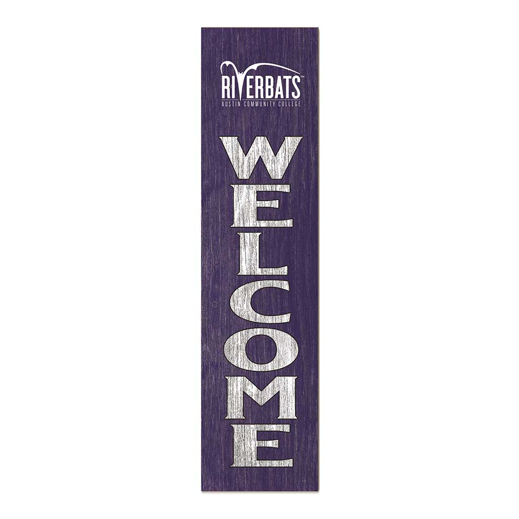 11x46 Leaning Sign Welcome Austin Community College Riverbats