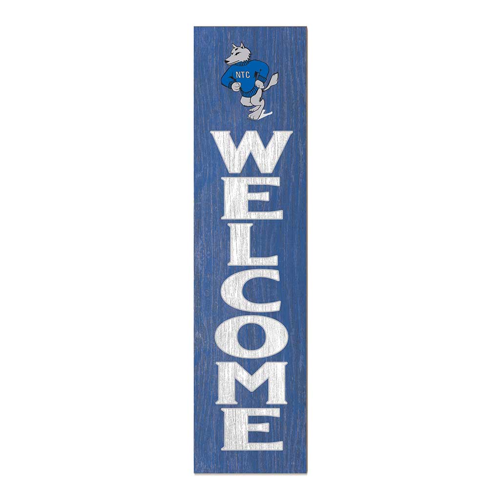 11x46 Leaning Sign Welcome Northcentral Tech Timberwolves